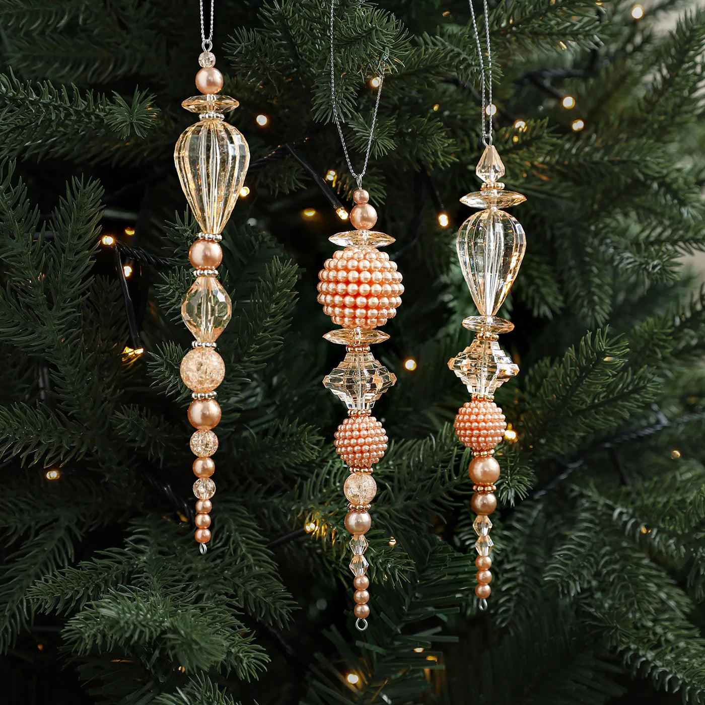 Acrylic Crystal Christmas Tree Hanging Ornament Pendant