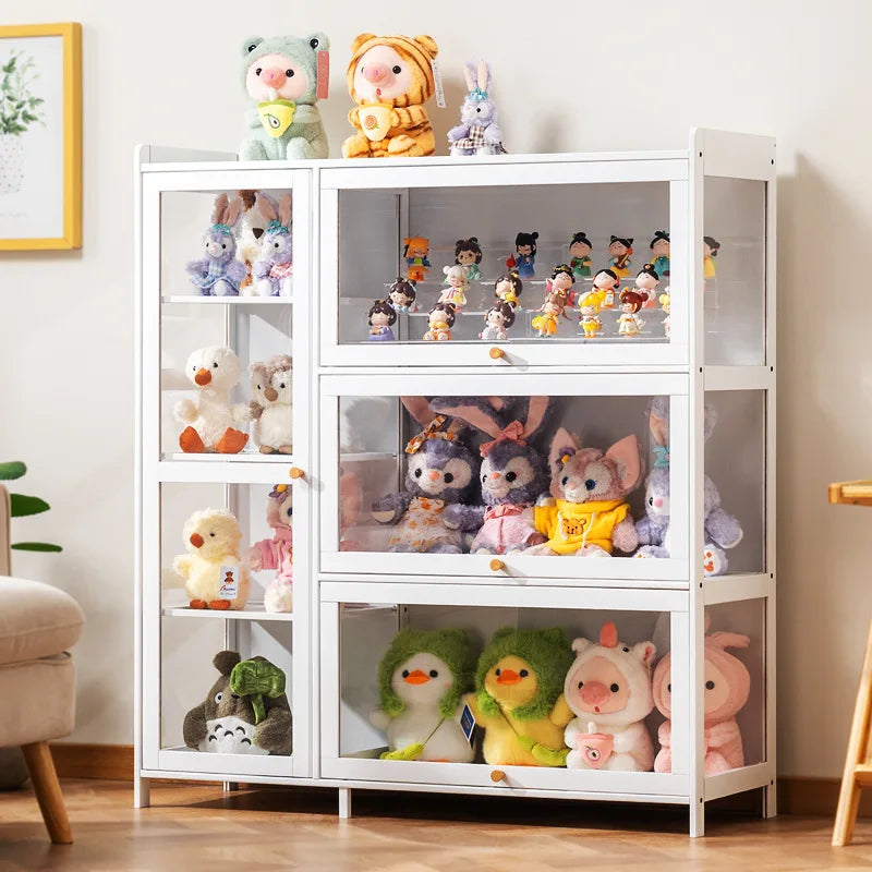 Doll storage display cabinet plush toy doll cotton doll figure blind box imitation acrylic transparent display box Oasis Select