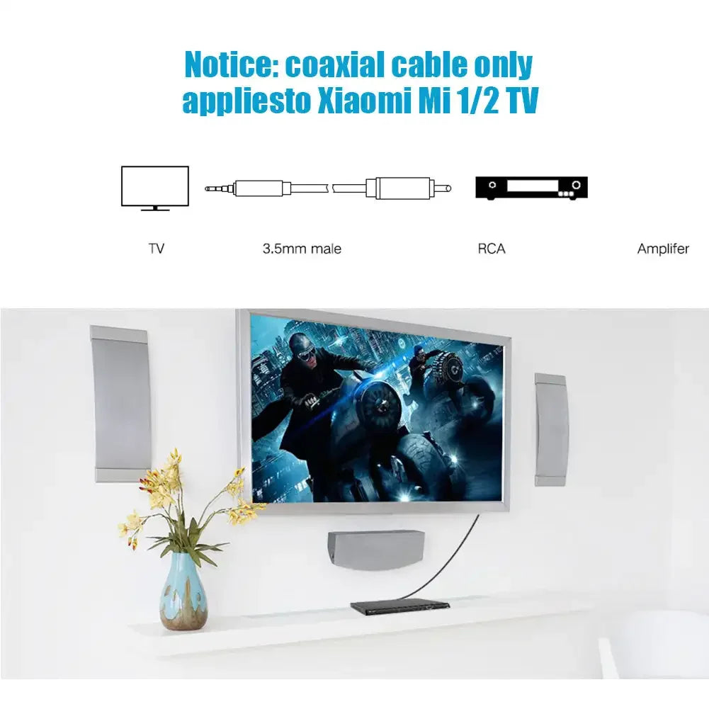 3.5mm RCA Digital Coaxial Audio AUX Cable | Fanmuran