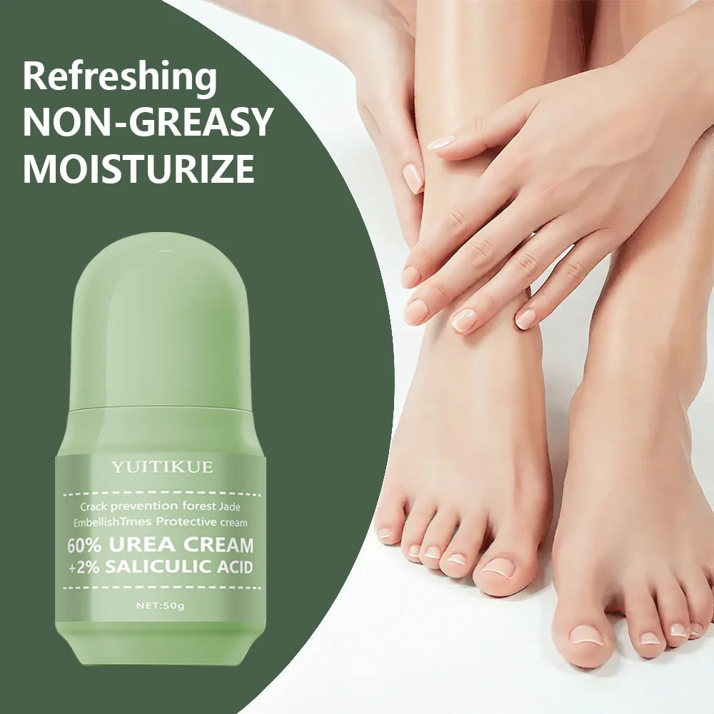 Urea Foot Cream 50g - 2-Week Cracked Heel Repair, with 2% Salicylic Acid, Fast Absorption Non-Greasy, for All Skin Types Oasis Select