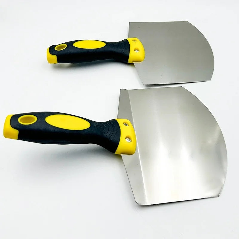 Stainless Steel Putty Knife Wall Paint Plaster Trowel Arc Ash Shovel Paint Feed Filling Scraper Blade Spatula Construction Tools Oasis Select