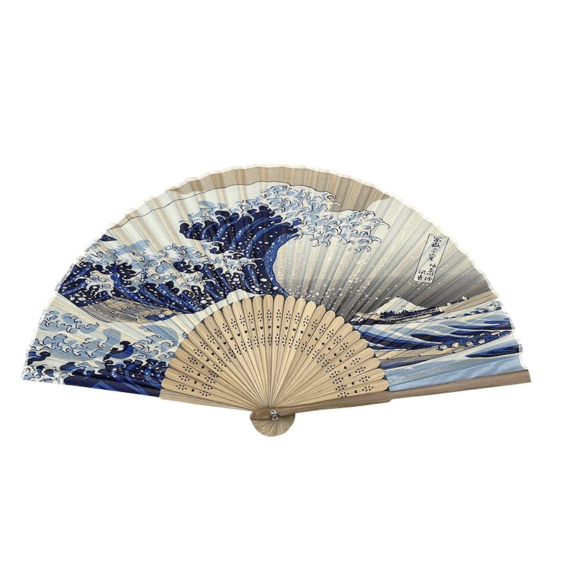 Japanese-style Small Folding Fan, Women's Summer Retro Portable Folding Cheongsam Dance Show Fan Oasis Select