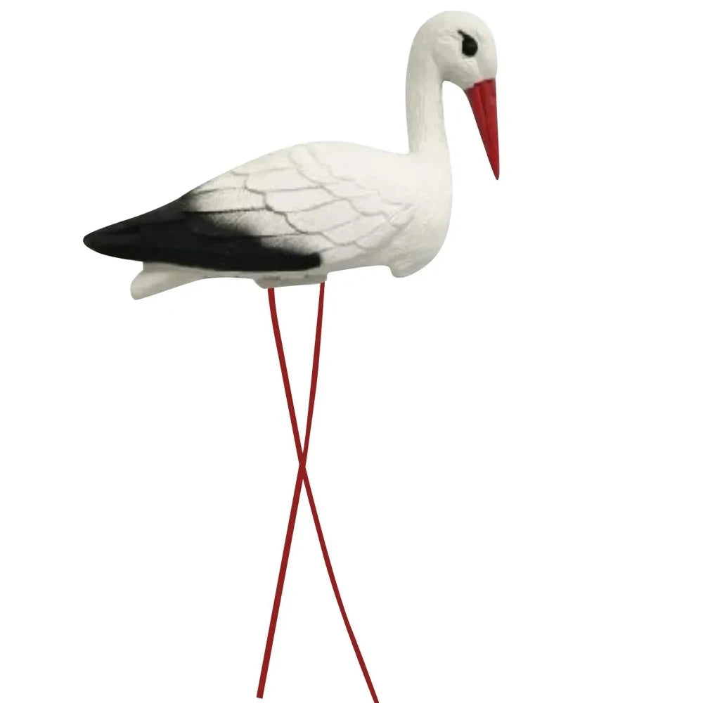 White Crane Outdoor Garden Decoration Simulation Of Small Rockery Pond Landscaping Outdoor Garden Plastic Decoration Crafts Oasis Select