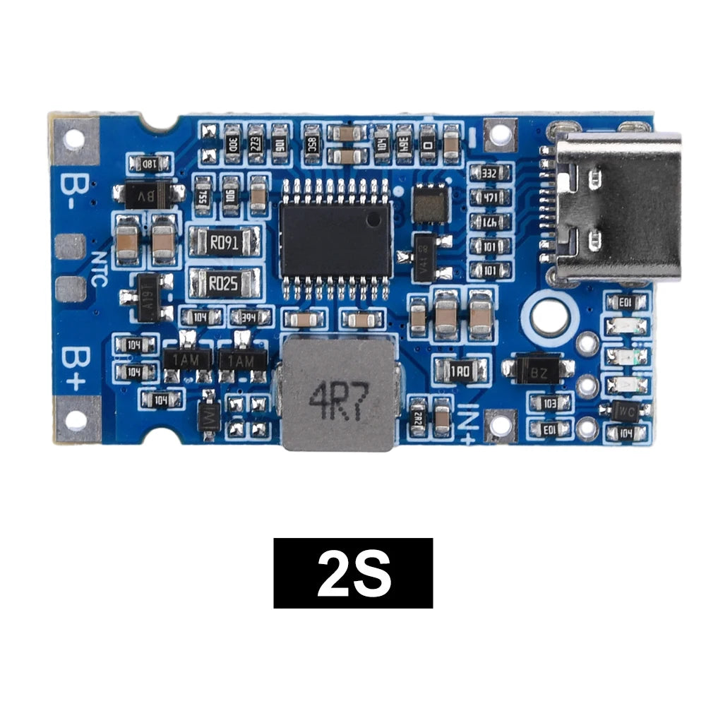 Diymore Multi-Cell 2S 3S 4S Type-C to 9V/12V 4.5V-15V Step-Up Buck Fast Charging Charger Module for 18650 Lithium Battery Oasis Select 2S 1