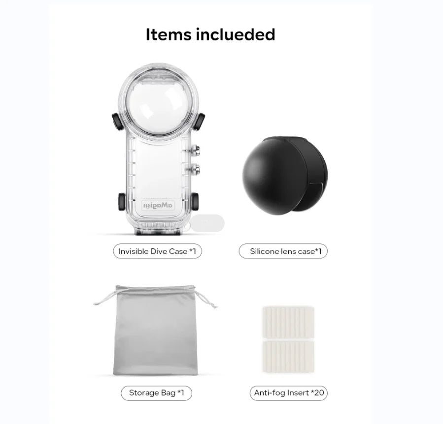 Insta360 X4 Waterproof Dive Case – 50M Underwater Housing