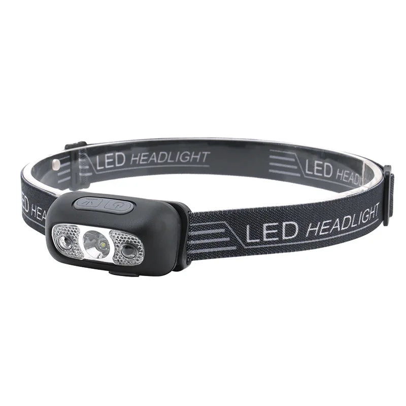 USB Rechargeable LED Headlamp | Motion Sensor, 4 Modes