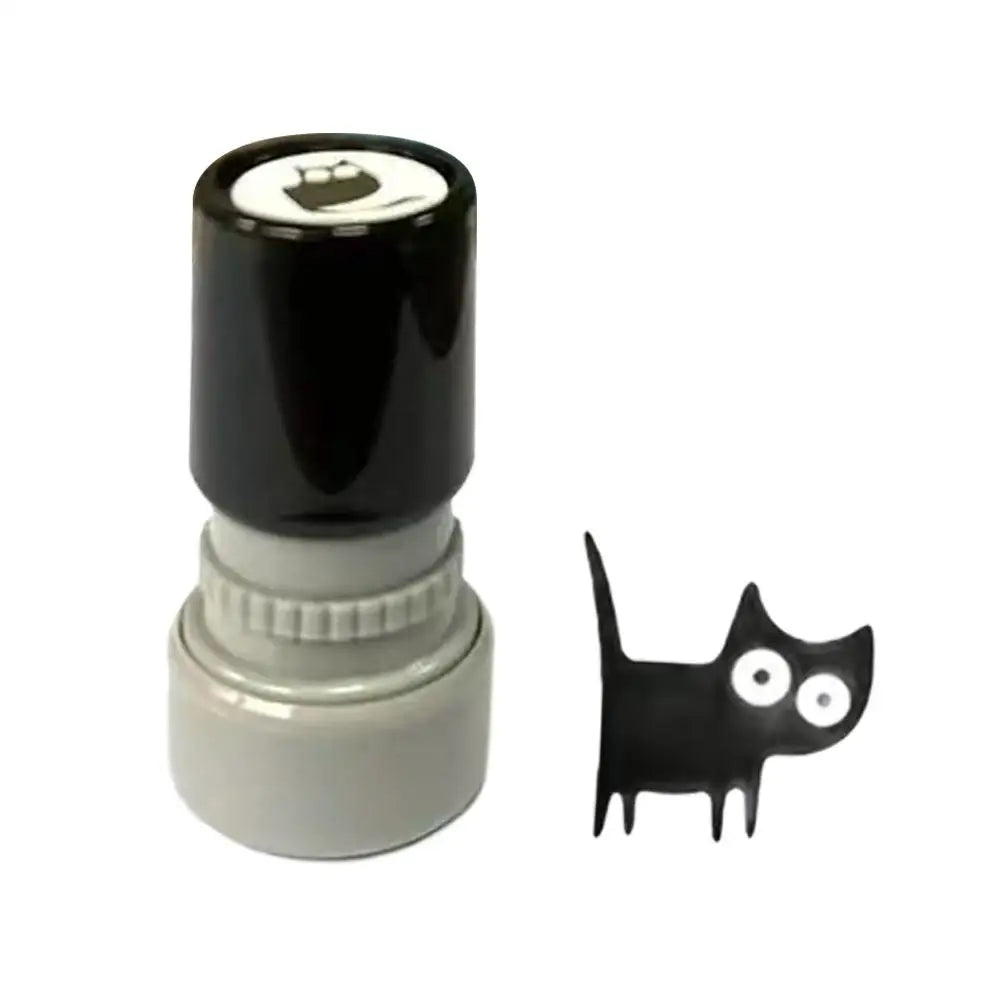 Cute Cartoon black Cat Stamp 4 Styles Cat Stamp DIY Scrapbooking Decoration For Journals, Scrapbook, Cards & Teacher Rewards Oasis Select A