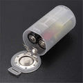 1pcs White 2 AA To D Size Battery Holder Conversion Adapter Switcher Converter Case Wholesale Price Oasis Select p