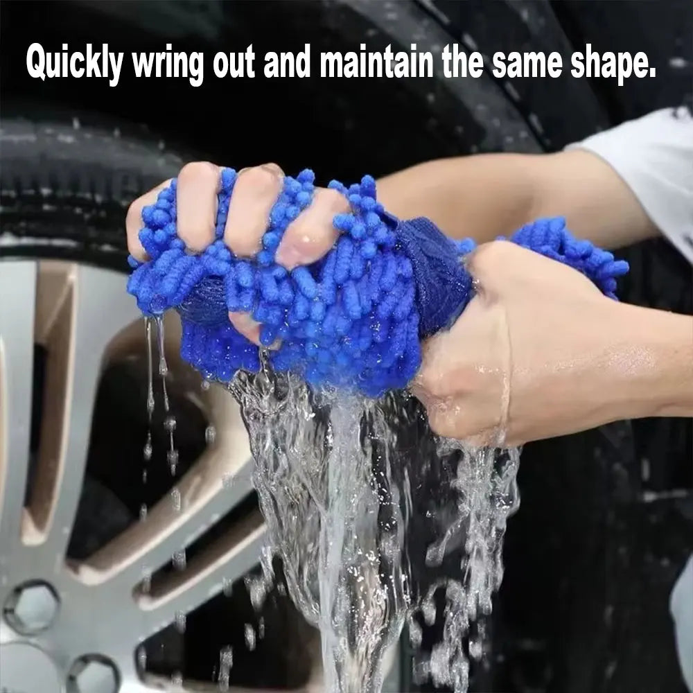 Microfiber Chenille Car Wash Sponge – Scratch-Free Pad