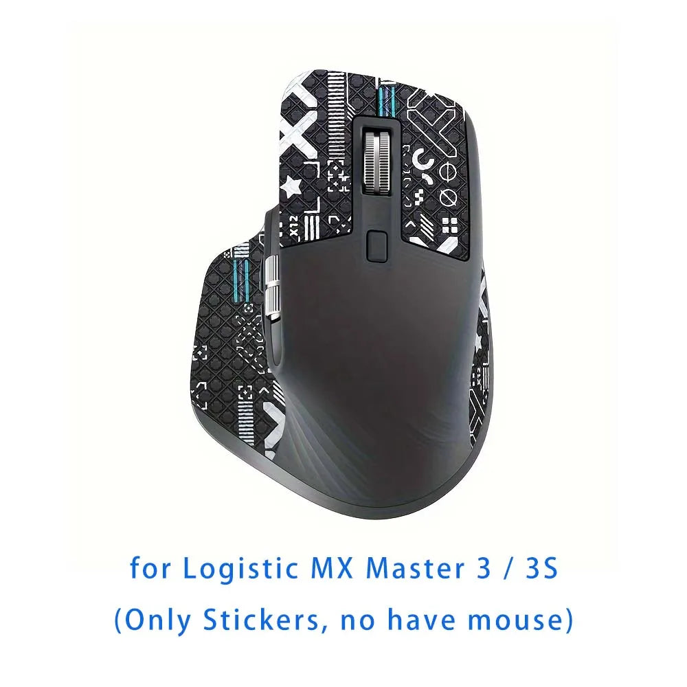 Mouse Grip Tape for Logitech MX Master 3 & 3S – Anti-Slip Mouse Grip Tape Oasis Select Black X