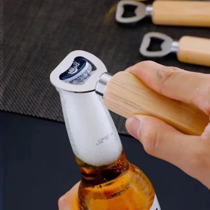 10pcs Beer Bottle Opener Wooden Bottle Opener For Home Kitchen Bar Restaurant Party Gift Kitchen Accessories Gadget Oasis Select