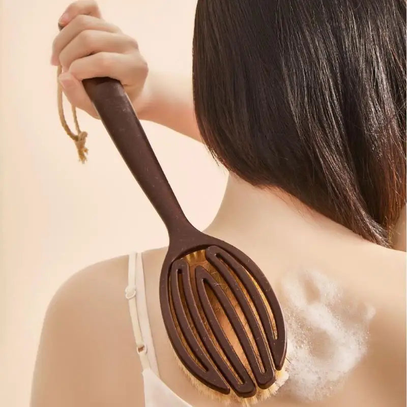 Bristle Body Brush Back Scrubber Brush For Shower Soft Bristle Long Handle Brush Oasis Select