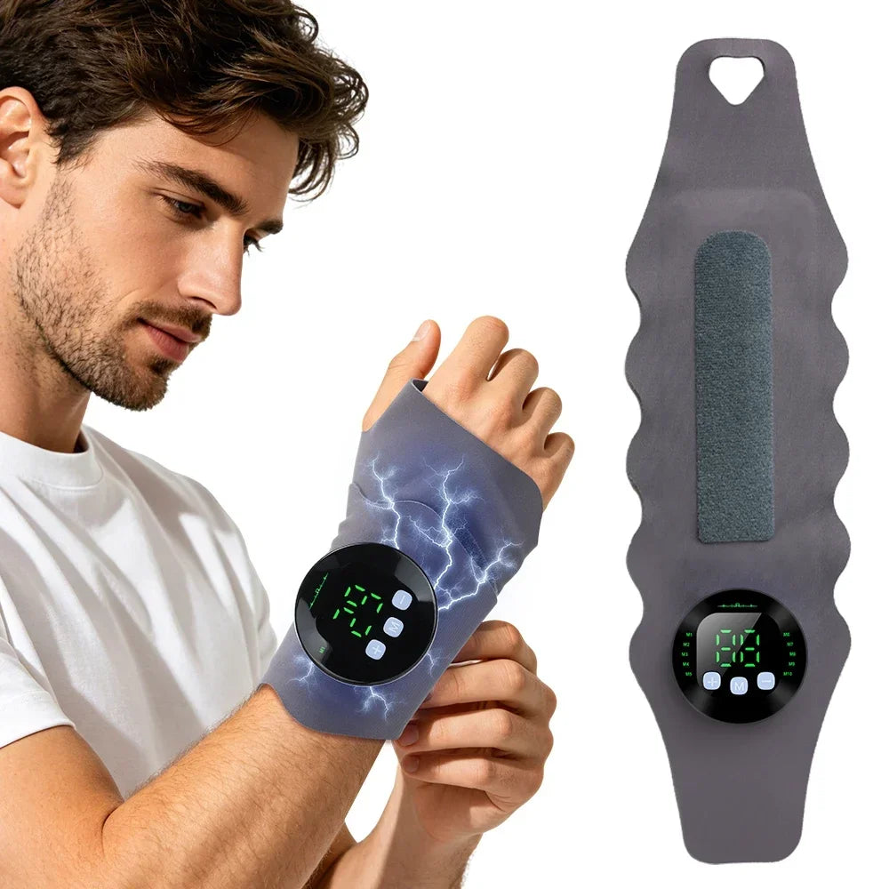 EMS Wrist Massager – 10 Modes, 29 Levels, USB-C Rechargeable