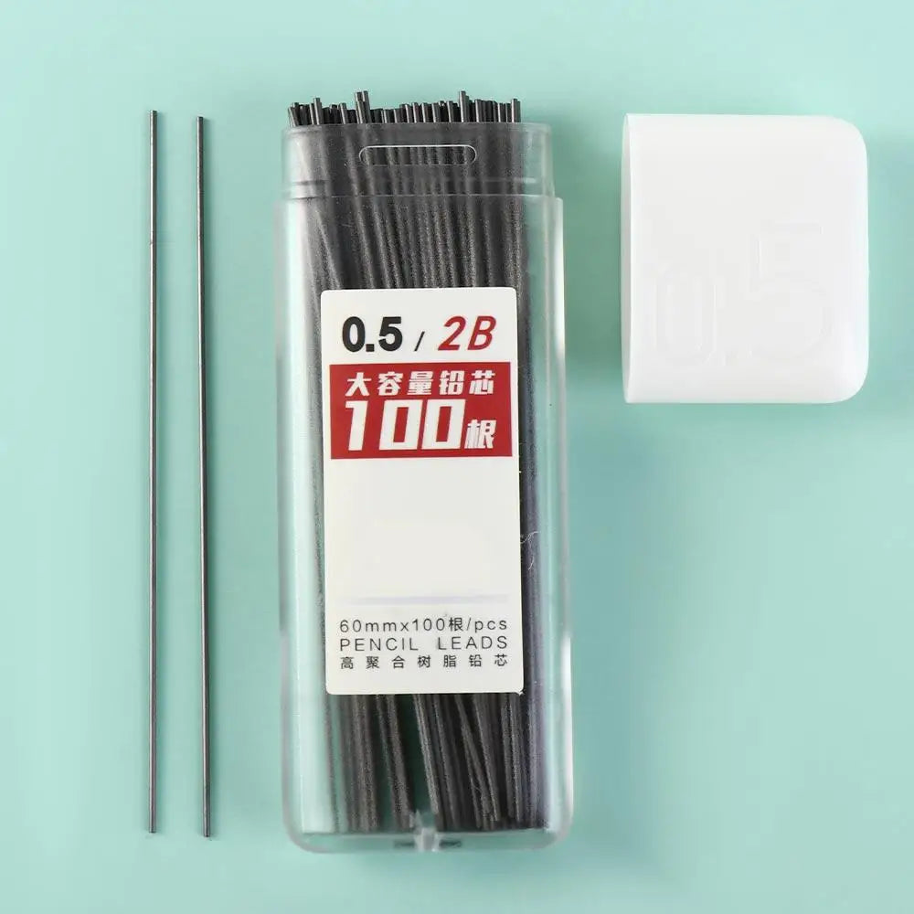100Pcs Mechanical Pencil Leads 2B/HB Pencil Rod Automatic Pencil Core Refill Office School Art Sketch Drawing Supplies 0.5/0.7mm Oasis Select