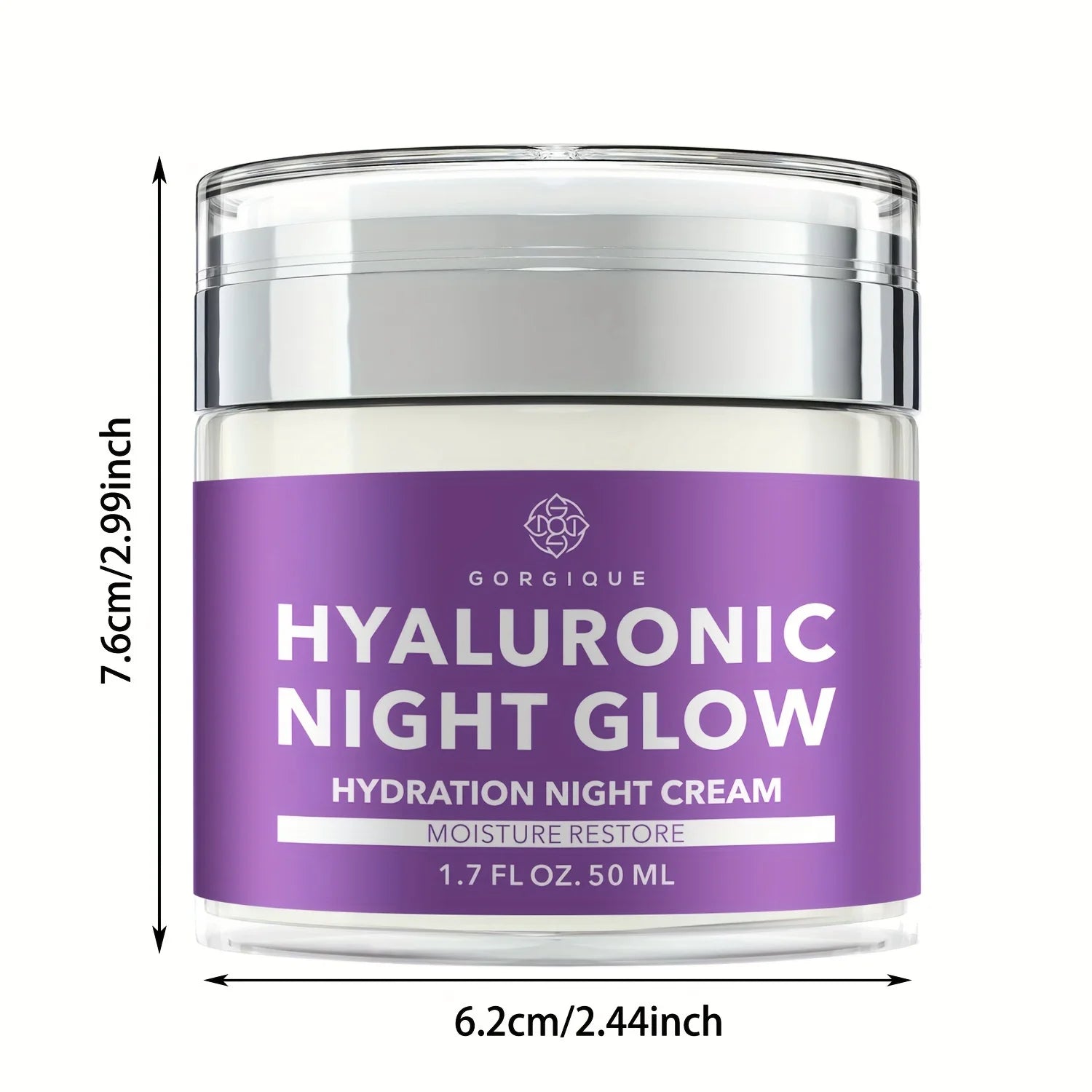 GORGIQUE Hyaluronic Acid Night Cream – Hydrate & Glow Night Cream Oasis Select