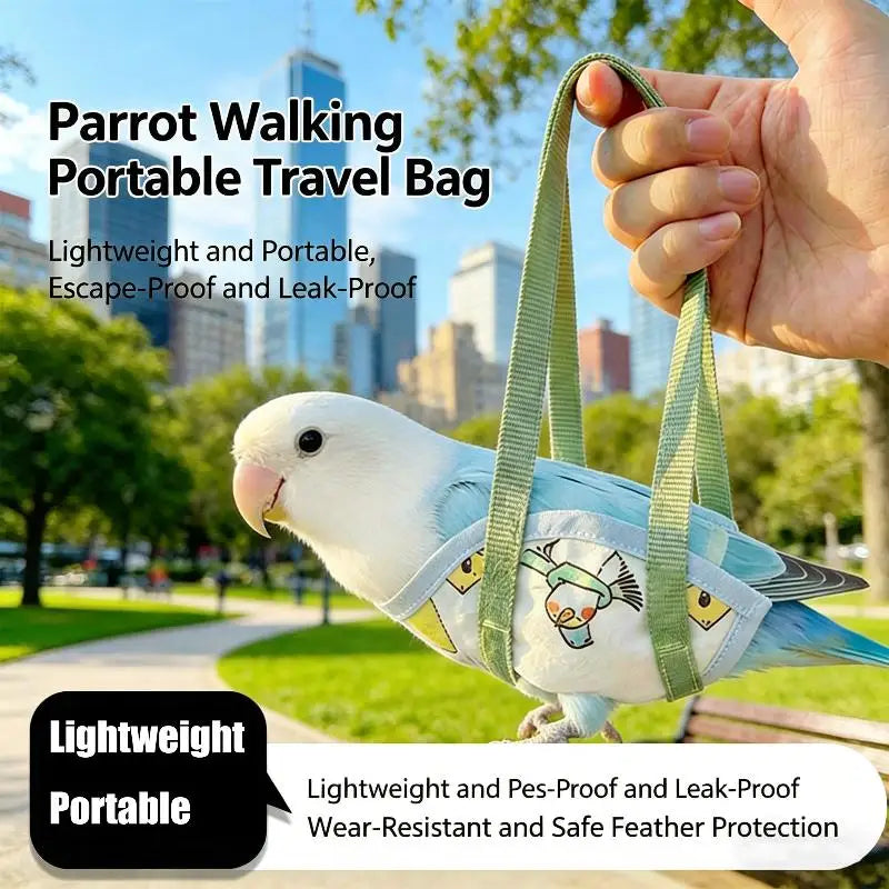 Breathable Parrot Carrier Bag | Budgie Cockatiel S/M/L/XL
