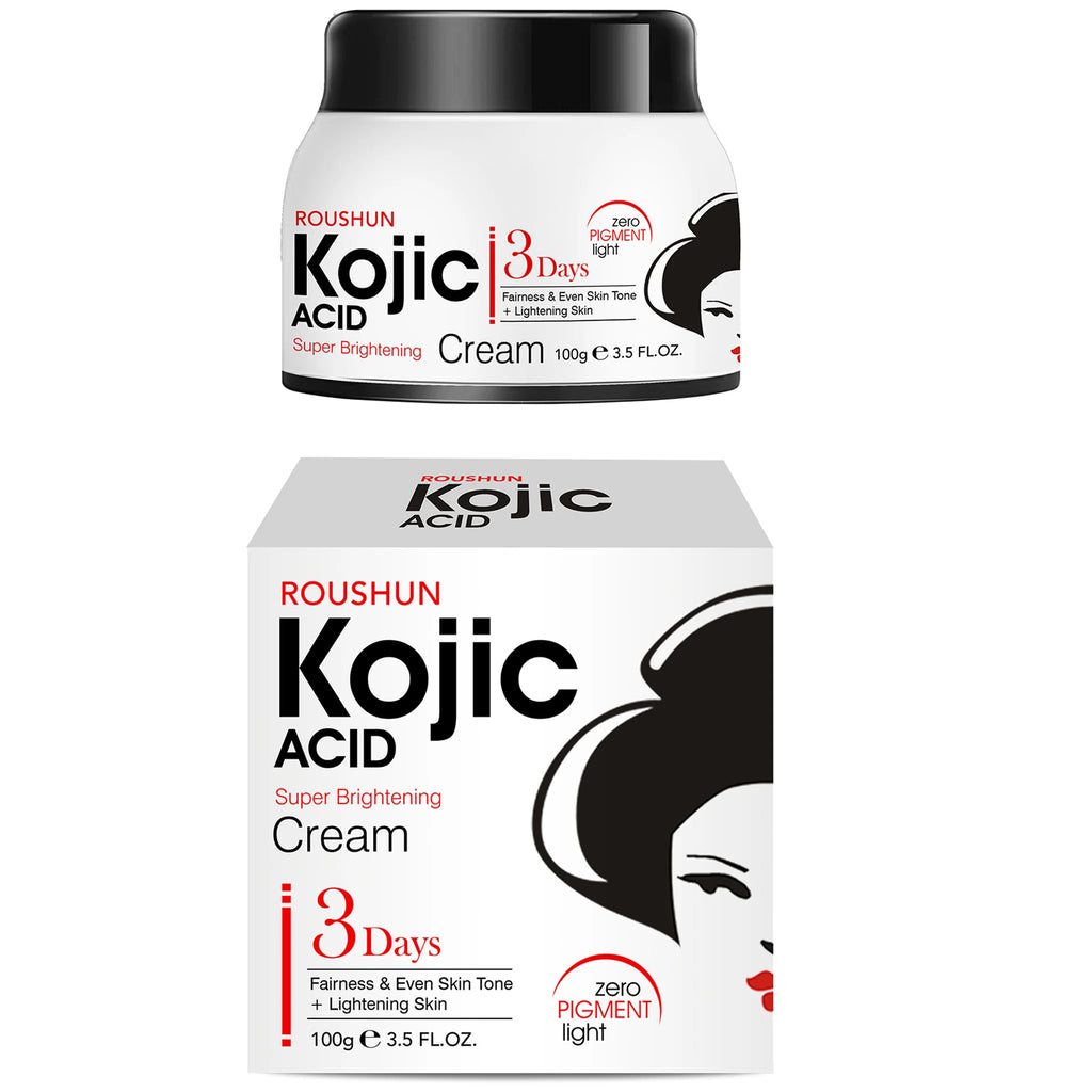 ROUSHUN Kojic Acid Brightening Face Cream – 100g Moisturizer