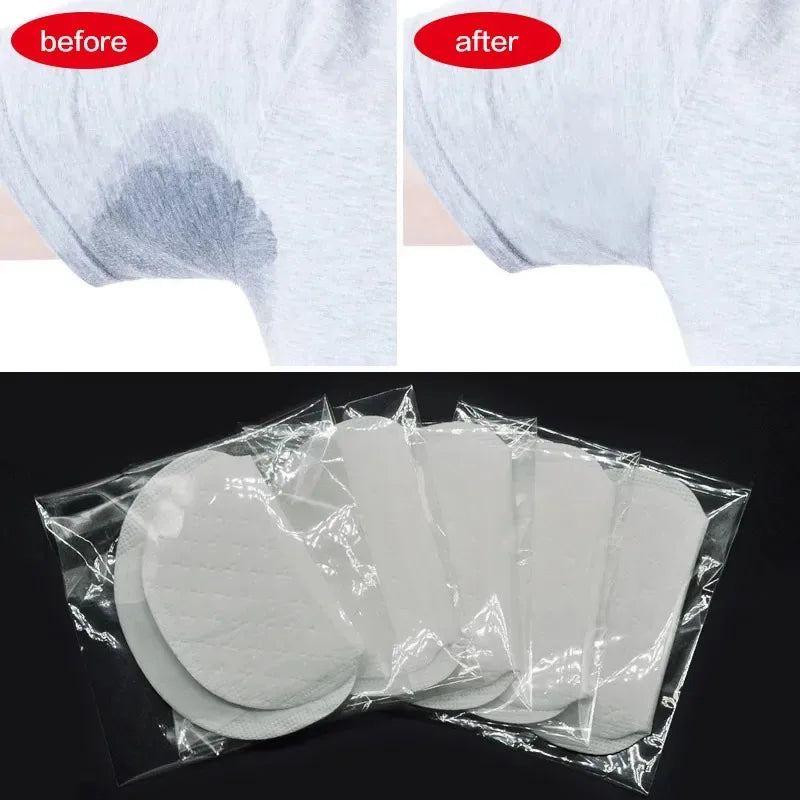 10/30/60pcs White Unisex Sweat Pads Summer Deodorants Underarm Anti Perspiration Sweat Pads Disposable Absorb Sweat Shield Pad Oasis Select