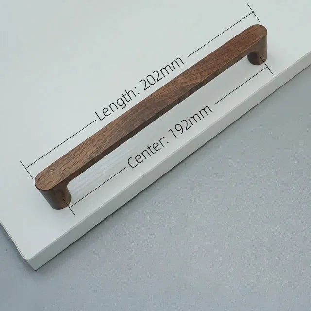Nordic Wooden Cabinet Handle Cupboard Door Knob and Handle Kitchen Drawer Pulls Wardrobe Door Handles for Furniture Hardware