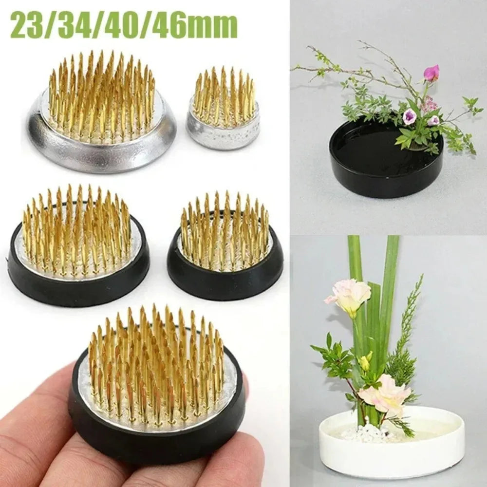 4 Sizes Ikebana Holder Pin Flowers Floral Decor Flowers Arrangement Insert Base Pin Art Fixed Ishizaki Kenzans Pin Art Decor Oasis Select