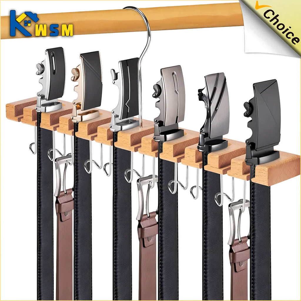 Tie Belt Hanger Wardrobe Belt Rotating Organizer Rack Multifuctional Scarf Hanger Home Closet Storage Holder Accessories Oasis Select