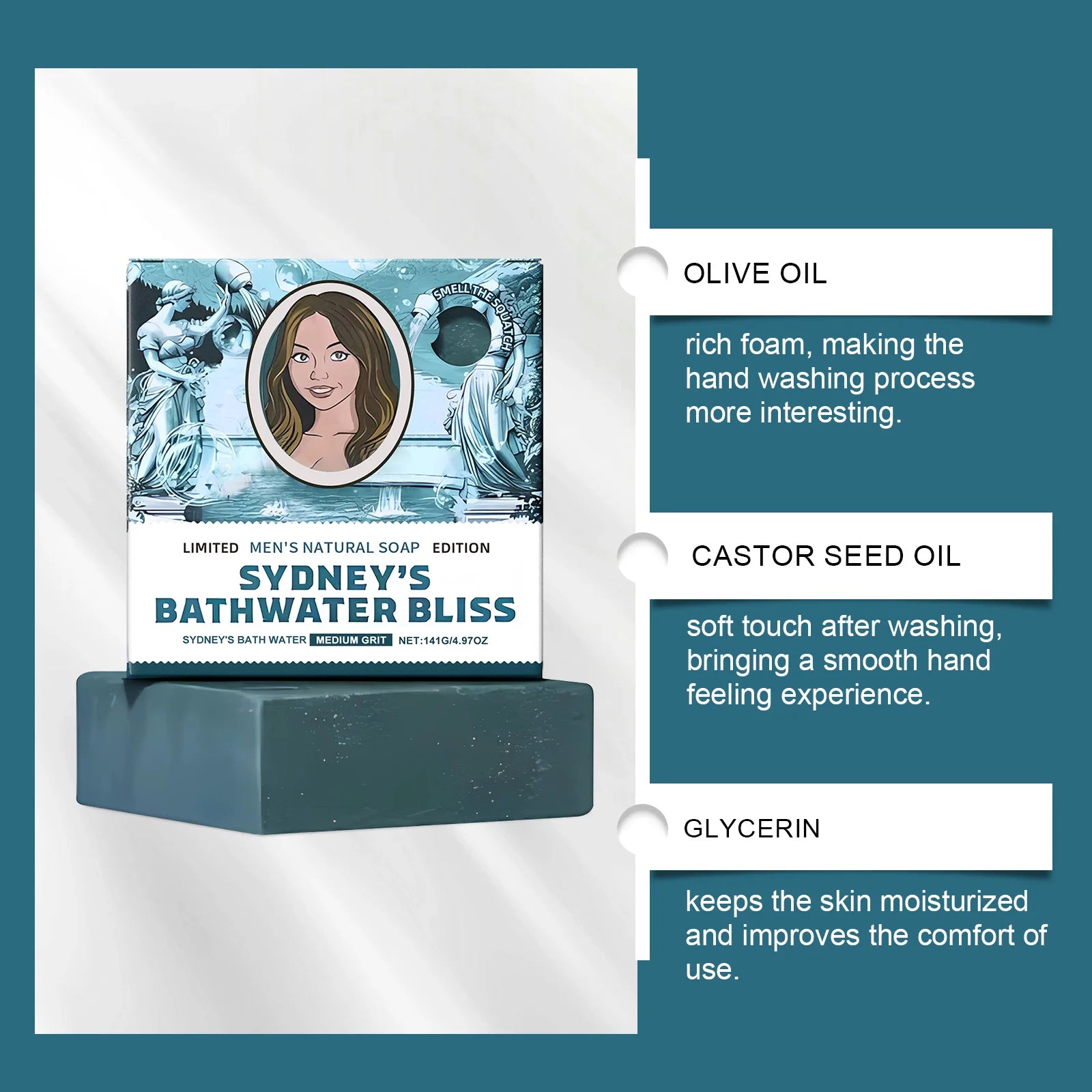 Body Soap - Deep Cleansing, Gentle Nourishment, Oil Control & Odor Removal, Moisturizing, Refreshing & Fragrant for Clean Skin Oasis Select