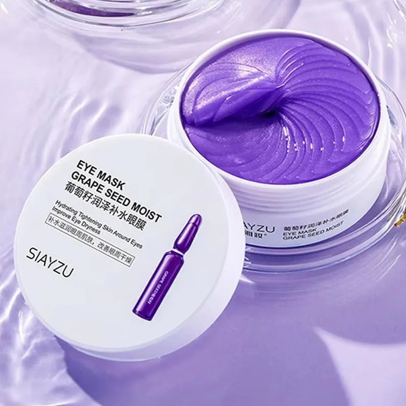 Grape Collagen Eye Masks – Dark Circles & Anti-Aging 60pc Eye Gel Mask Oasis Select