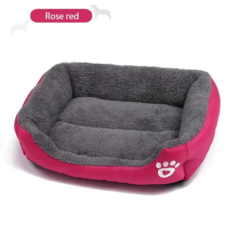 Dog Bed Pets House for Puppy Small Medium Large XXL Supplies Kennel Mat Nesk Sleeping Plush Washable Cat cushion Products indoor Oasis Select rose red XXL 90x70CM