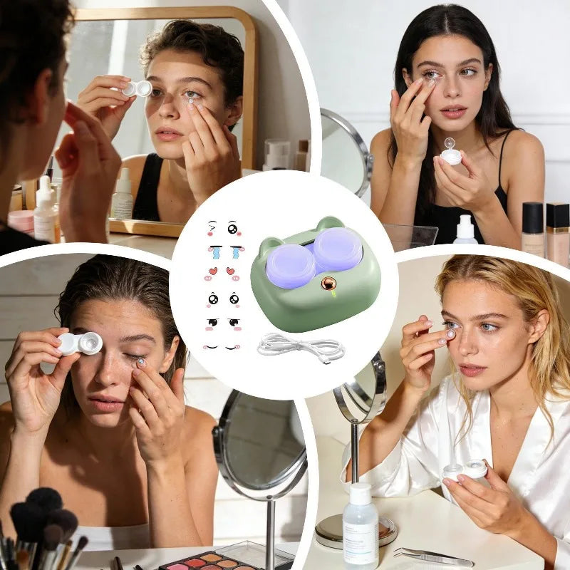 Ultrasonic Contact Lens Cleaner – Portable Protein Removal