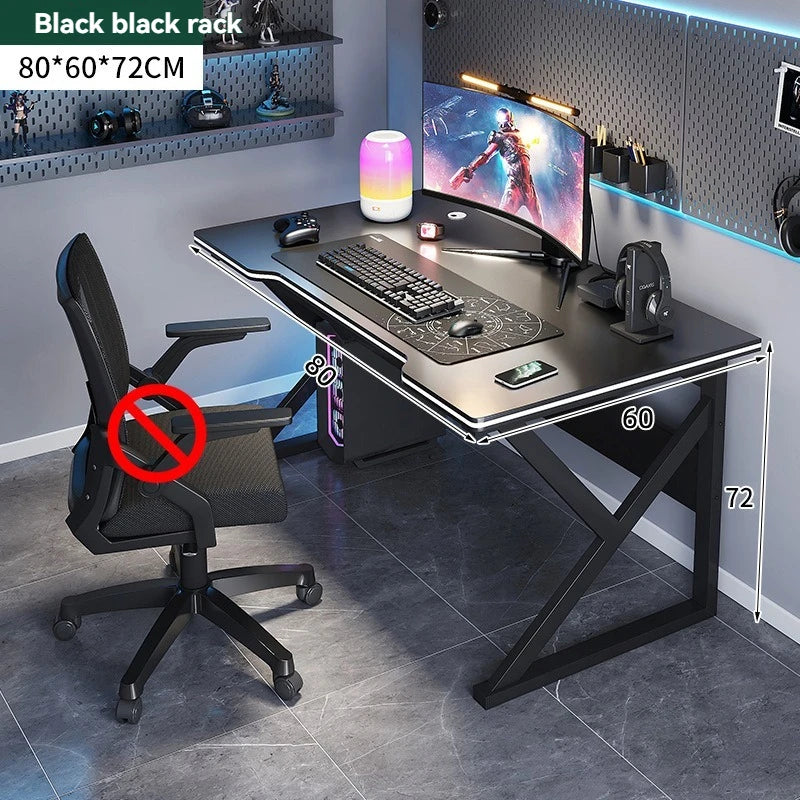 Computer desk, home desk, student learning desk, simple gaming desk, e-sports desk, workbench, office desk Oasis Select Black Type A