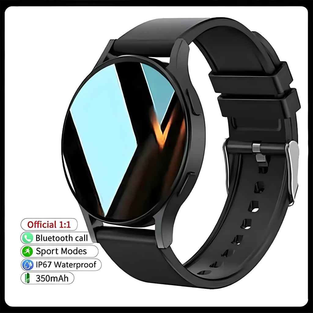 Bluetooth Call Smart Watch Pro 1.39-Inch Custom Dials Music Sports Men Women Watch 6 Health Monitor Smartwatch For Android IOS Oasis Select Black 1