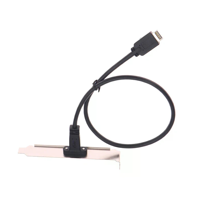 50cm USB 3.2 Front Panel Header Type-E To USB-C Type C Female Connector Extension Wire Cable TYPE-E Baffle Cable Oasis Select