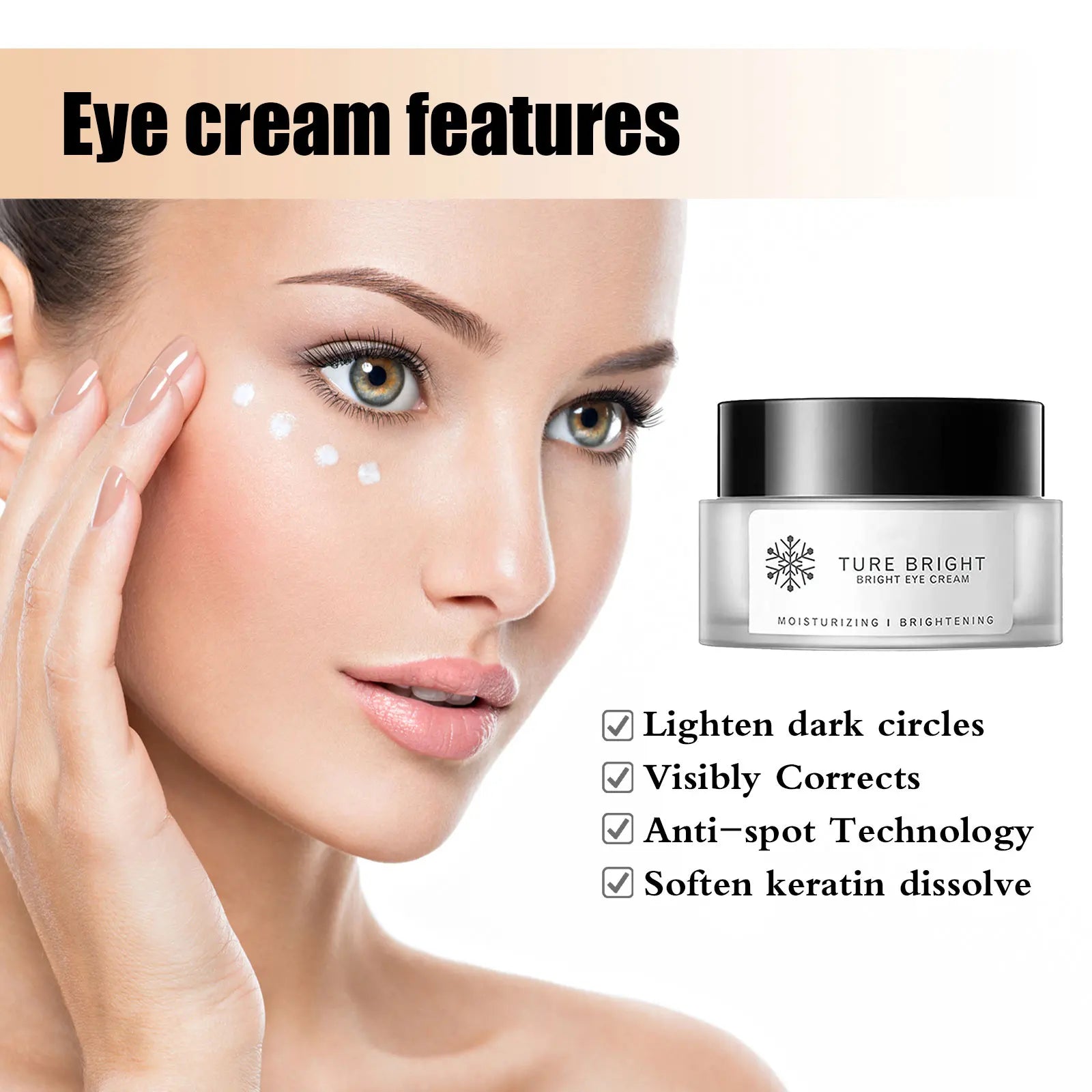 Jaysuing Dark Circle Eye Cream – De-Puff, Brighten & Firm Eye Cream Serum Oasis Select