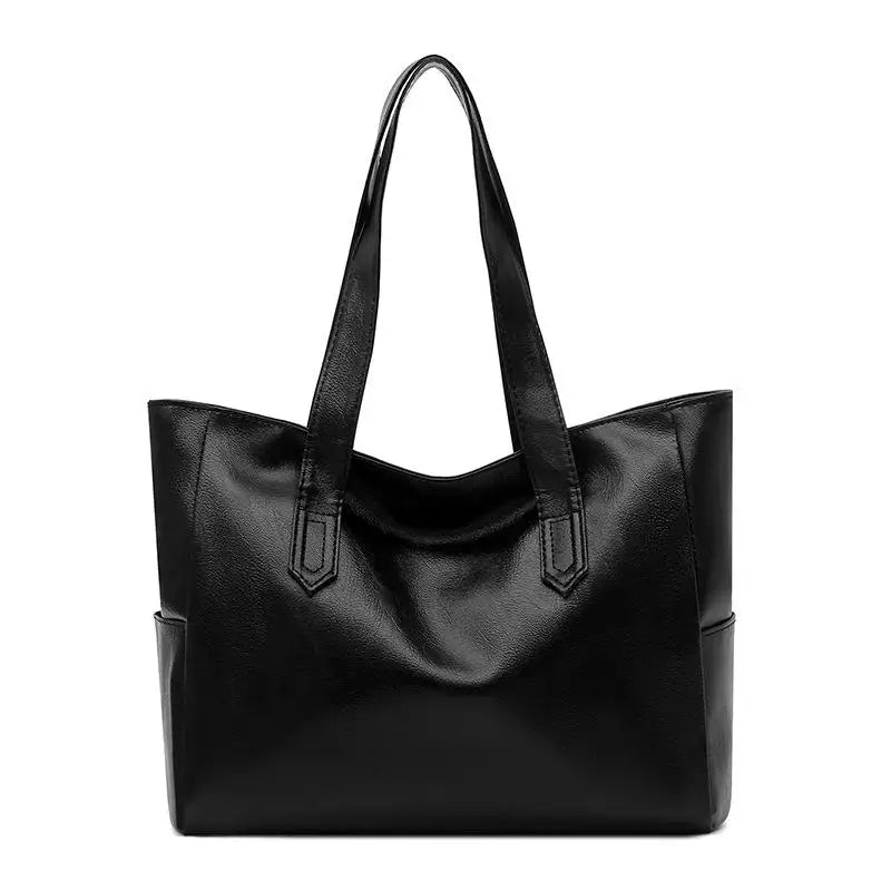Women's Large Capacity PU Leather Tote Shoulder Crossbody Bag