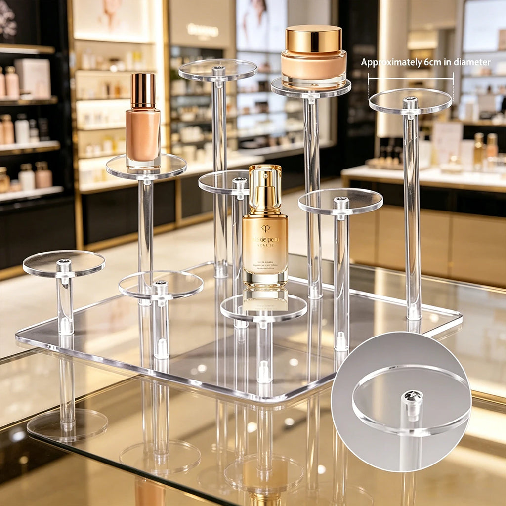 1pc transparent acrylic jewelry display rack bracelet/watch/perfume transparent elevated rack jewelry and cosmetics storage rack Oasis Select