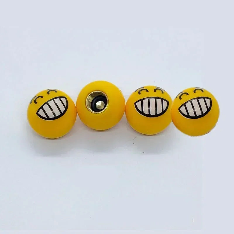 4PC Car Tire Valve Cap Easy to Install, Prevents Air Leakage, Personalized and Fun Valve, Suitable for Most Vehicles Accessories Oasis Select A