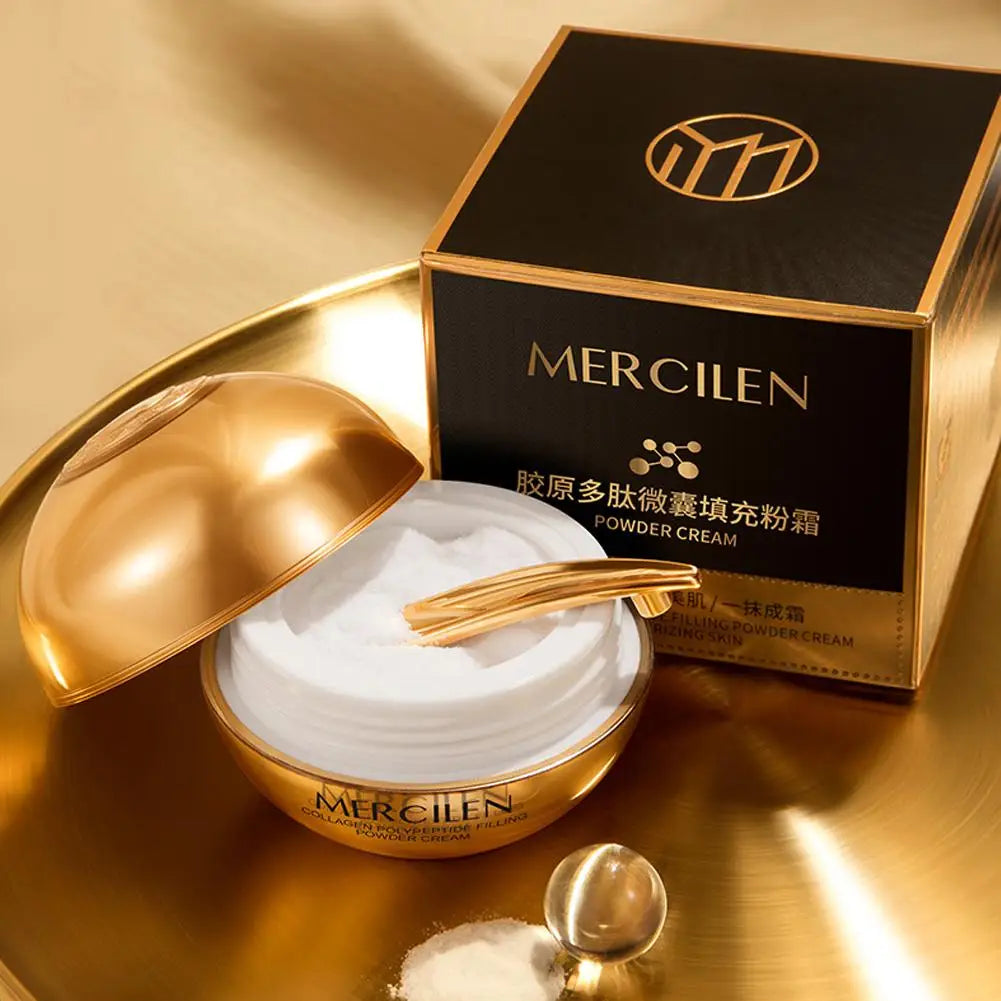 Collagen Polypeptide Filling Powder Cream Firming Hydrating Nourishing Skin Lightweight Reduce Fine Lines Brightening Oasis Select