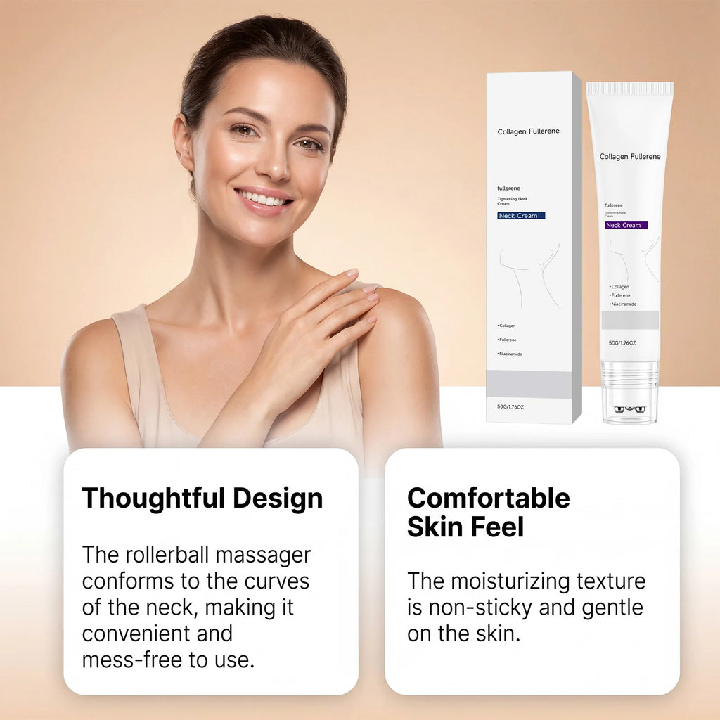 Collagen Neck Cream Reduce Neck Wrinkles Fine Lines Firming Lifting Neck Eliminate Double Chin Skincare Neck Lines Protein Cream Oasis Select