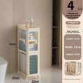 Multi-functional Household crevice storage rack crevice storage cabinet bathroom drawer seam locker bathroom shelf Oasis Select 4 Layers Transparent