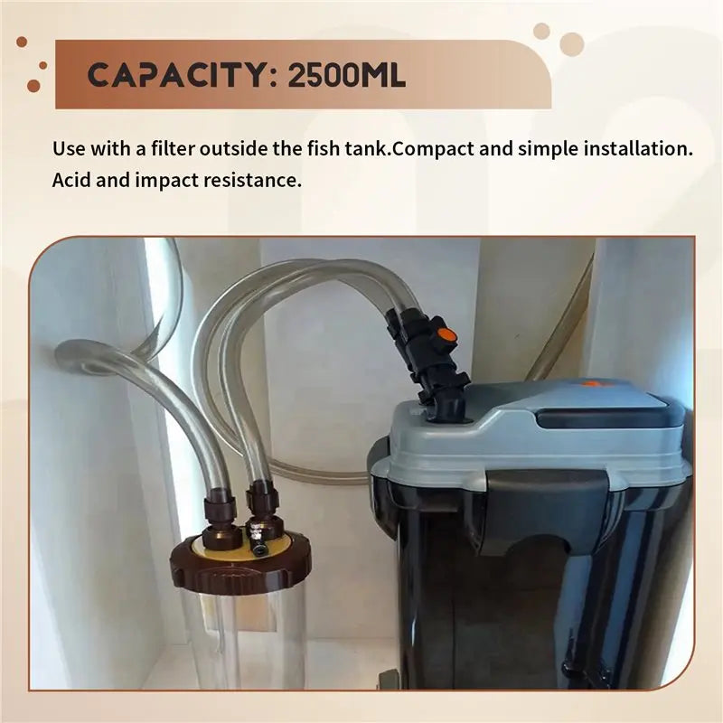 LIKE WISH Clear CO2 Atomizer External Turbo Super Diffuser Atomizer Fish Tank Aquarium Waterplant Fish Tank Landscape Aquatic Oasis Select
