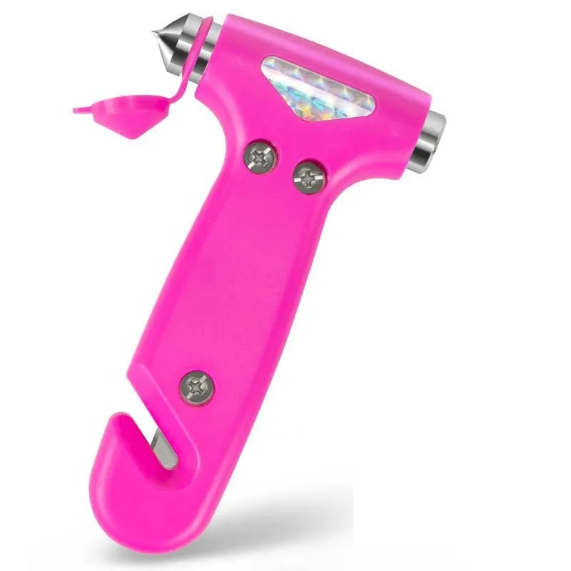 Multi-function Hammer Two-in-one Safety Hammer Rescue Hammer Car Escape Hammer Window Breaker Vehicle Emergency Tool Oasis Select Pink