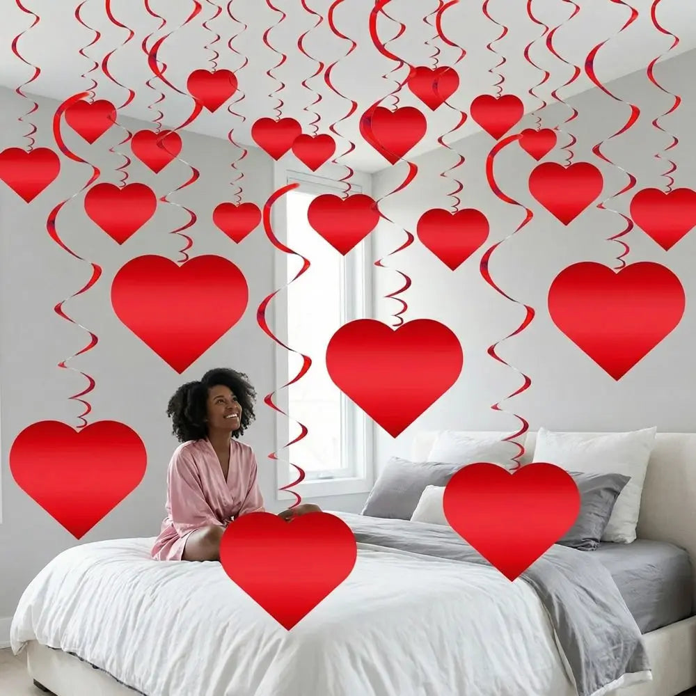 Love Flower Pulling Hanging Curtain | Party & Wedding Decor