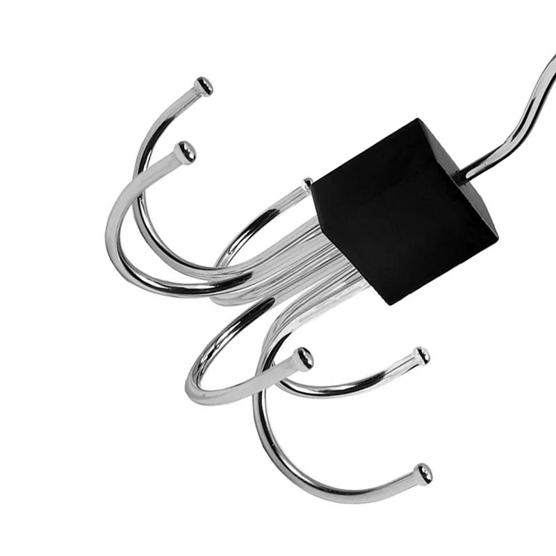 WISH 360-Degree Rotating Hook With 6 Hooks, Used For The Receiver Of Wardrobe, Coat, Belt And Closet Oasis Select