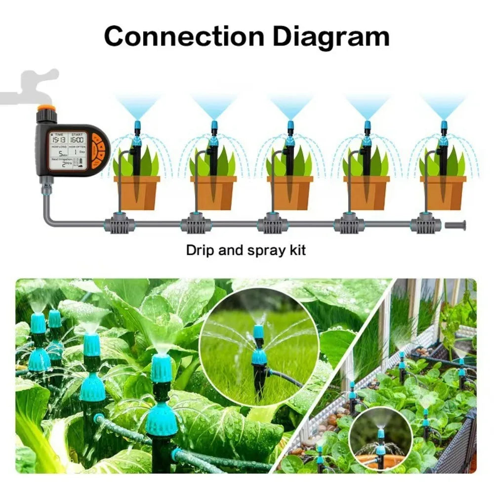 Digital Smart Timer Water Sprinkler Durable Water Saving Plant Watering Timer Professional Automatic Water Irrigation Controller Oasis Select