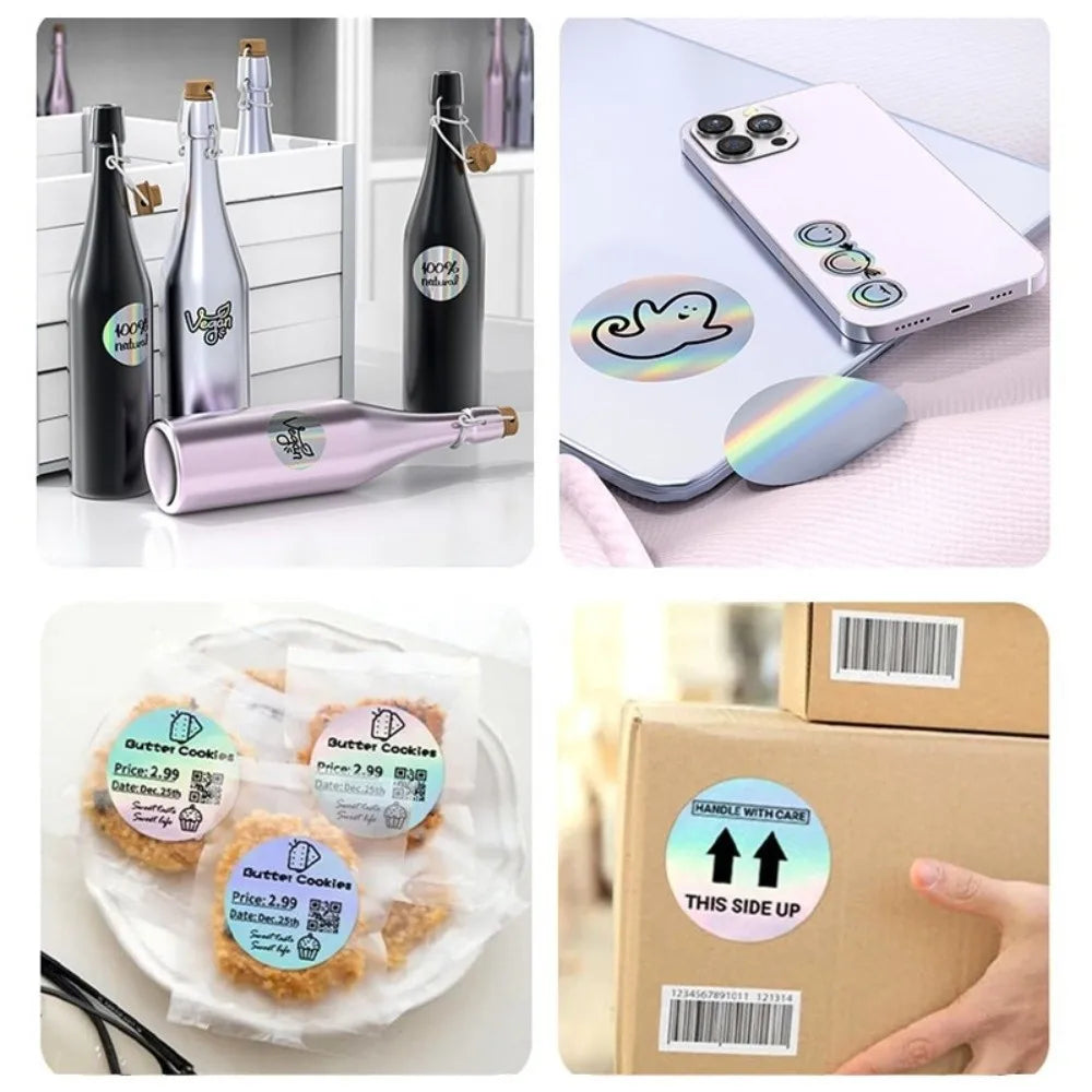230pcs Thermal Laser Labels 40x30mm | Waterproof Self-Adhesive Roll