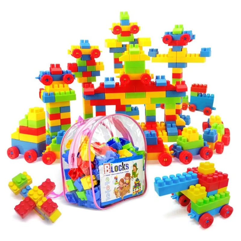 130-Piece Large Particle Building Blocks Set | Kids Ages 6–12