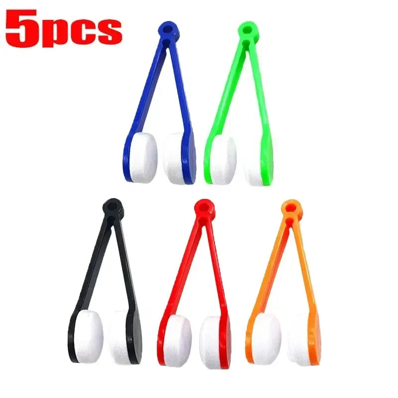 1- Glasses Cleaning Wiper Portable Multi Functional Mini Brush