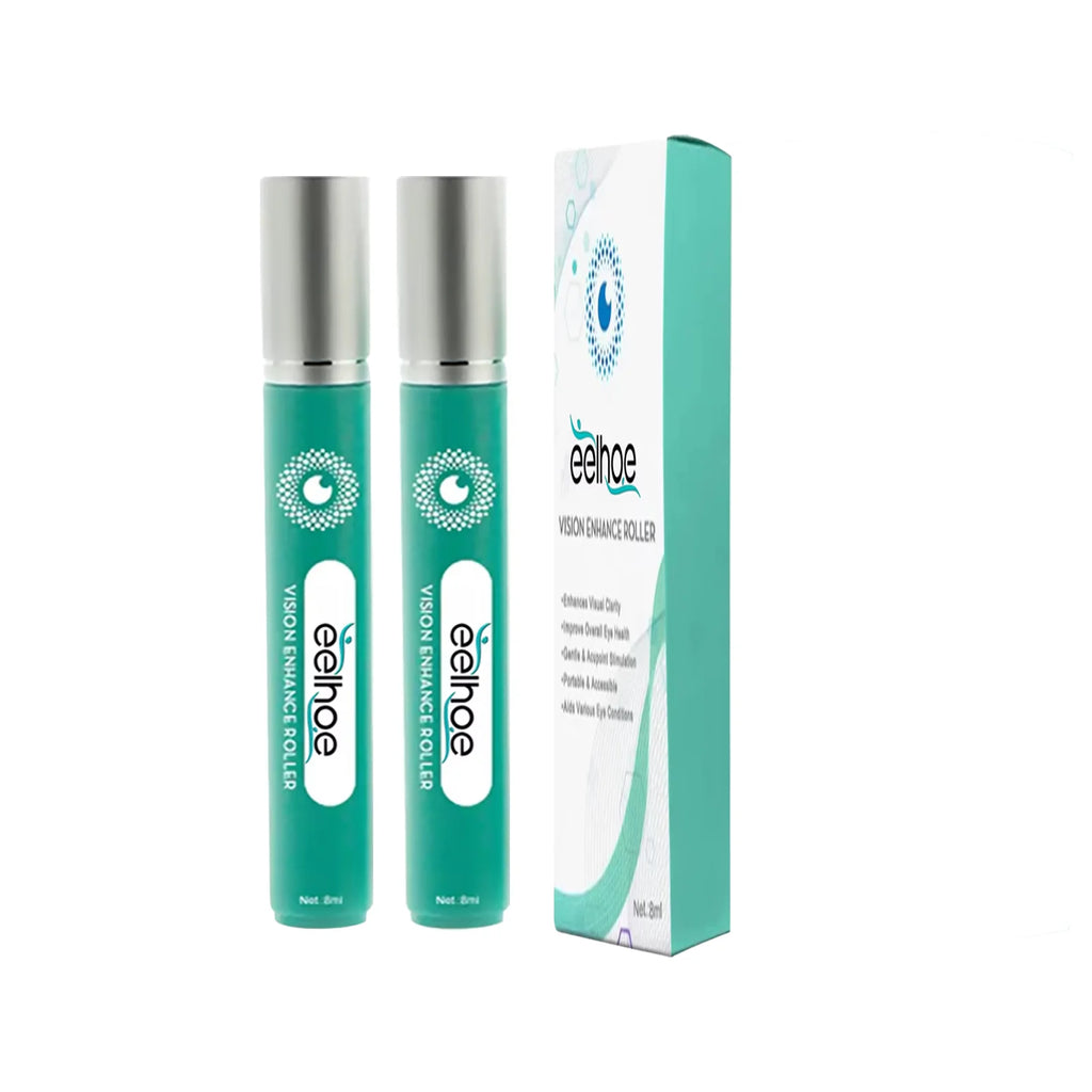 Eye Serum and Massage Roller to Relax the Eyes, Relieve Dryness and Fatigue, And Provide Eye Care Massage Eye Care Oasis Select 2pcs