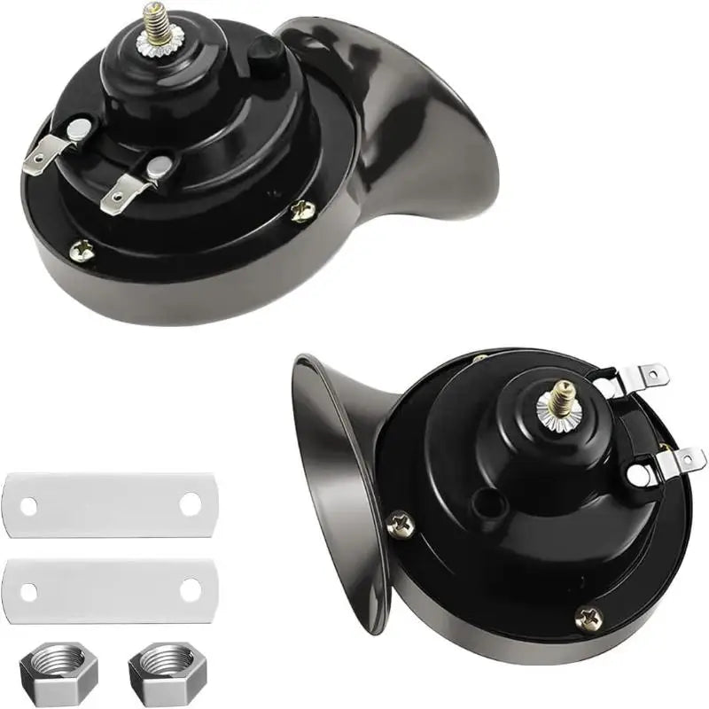 Universal 12V Super Loud Train Horn 300DB, Sealed For Protection Loudspeaker for Cars, Bikes, Trucks, Boats Oasis Select Black