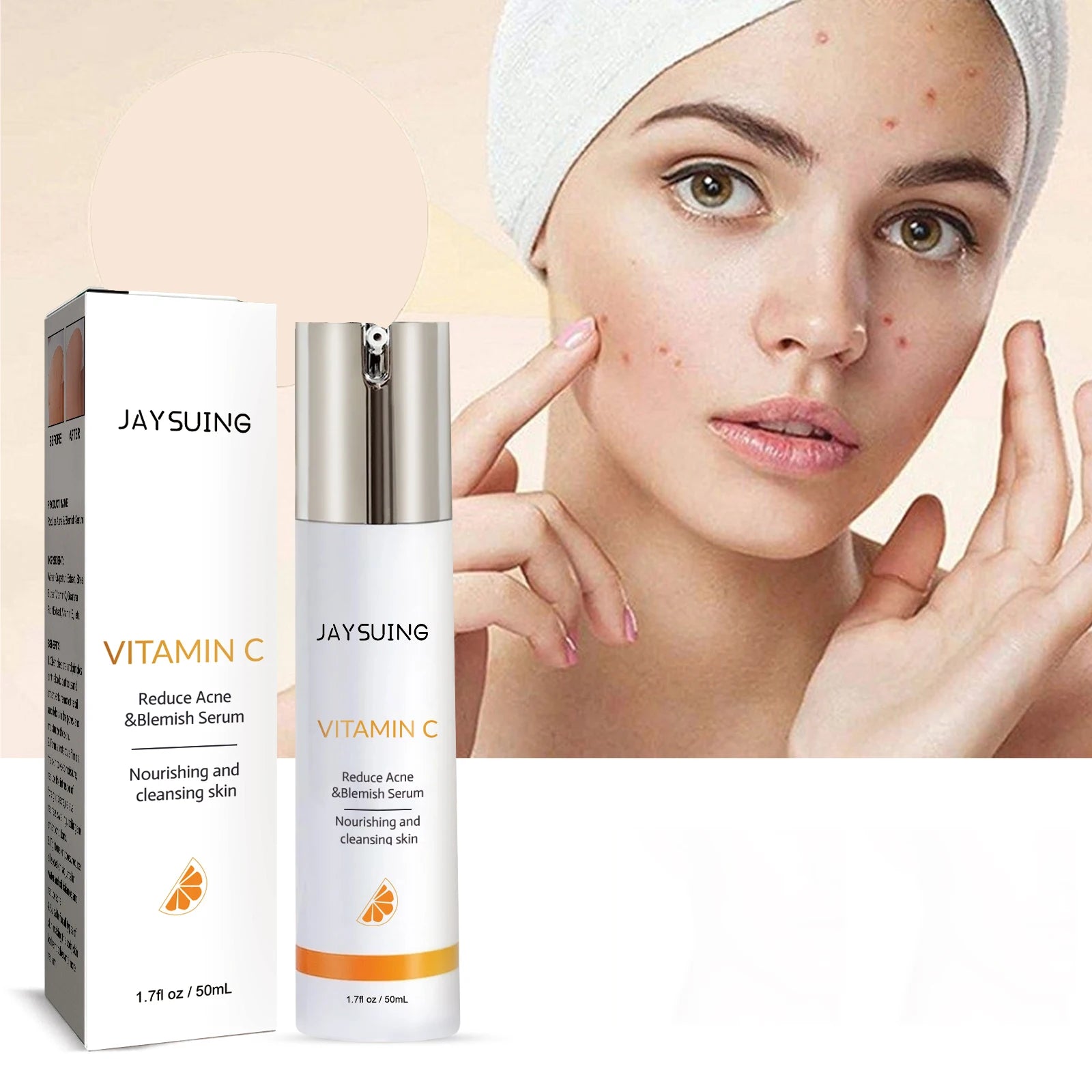 Acn-e Treatm-ent Serum Body Fade Sp-ots Relieve Pigm-entation Moisturizing Smooth Facial Skin Buttock Ac-ne Remover Essence 50ml Oasis Select